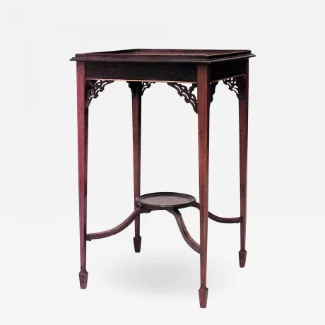 Chinese Chippendale Bedside Table